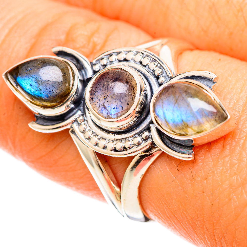 Labradorite Rings handcrafted by Ana Silver Co - RING109386
