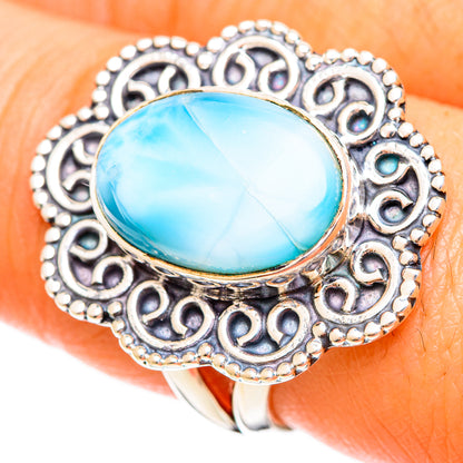 Larimar Rings handcrafted by Ana Silver Co - RING109387
