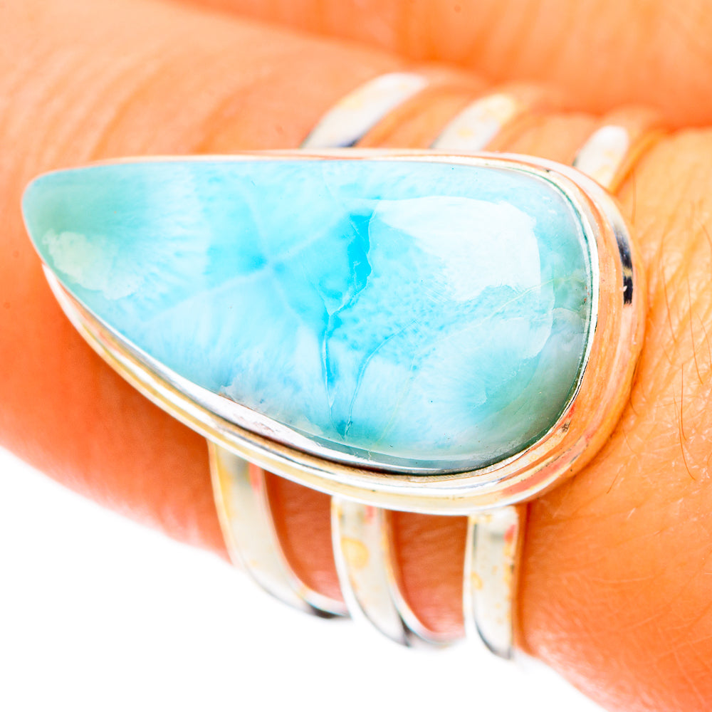 Larimar Rings handcrafted by Ana Silver Co - RING109389
