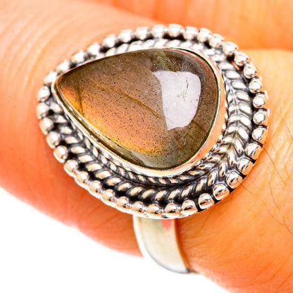 Labradorite Rings handcrafted by Ana Silver Co - RING109394