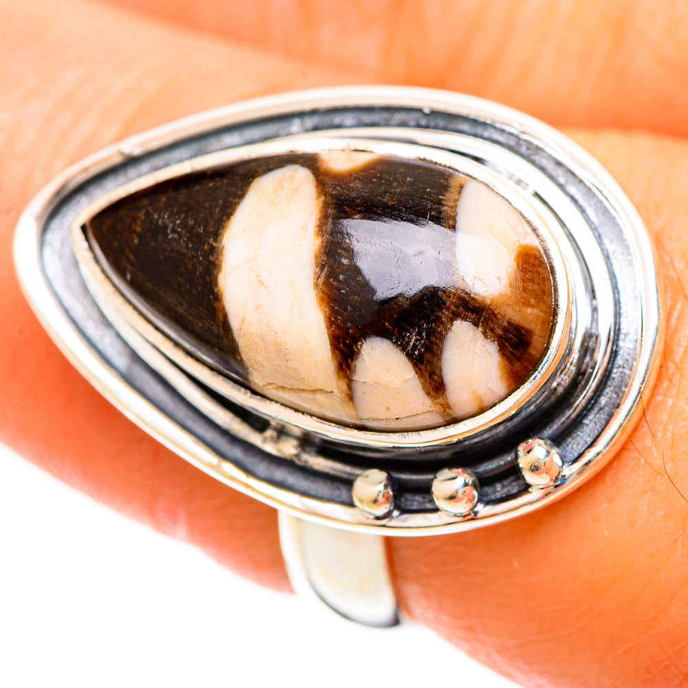 Peanut Wood Jasper Rings handcrafted by Ana Silver Co - RING109395