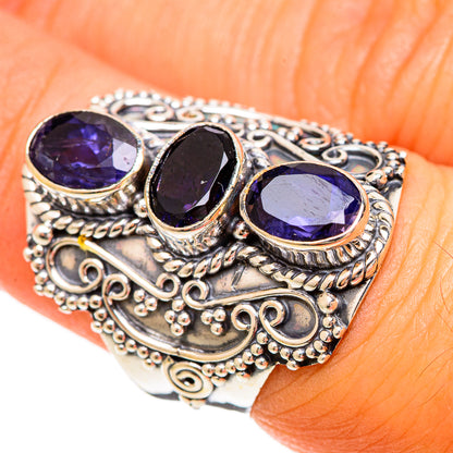 Violet Spinel Rings handcrafted by Ana Silver Co - RING109397