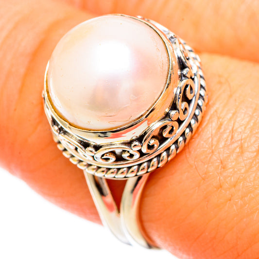 Cultured Pearl Rings handcrafted by Ana Silver Co - RING109401