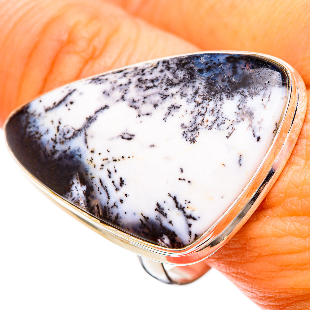 Dendritic Opal Rings handcrafted by Ana Silver Co - RING109405