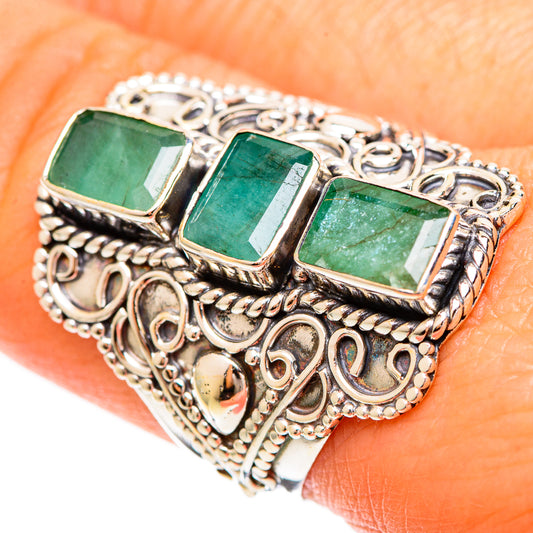 Emerald Rings handcrafted by Ana Silver Co - RING109422