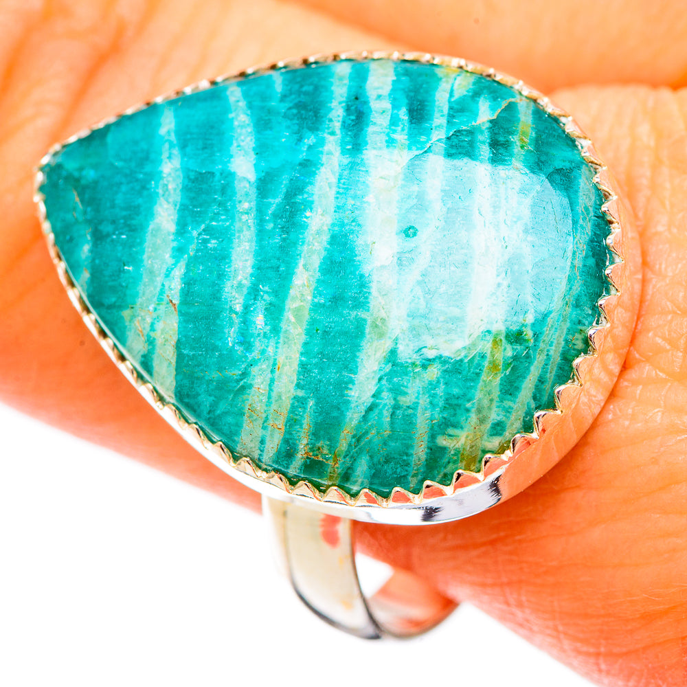 Amazonite Rings handcrafted by Ana Silver Co - RING109423