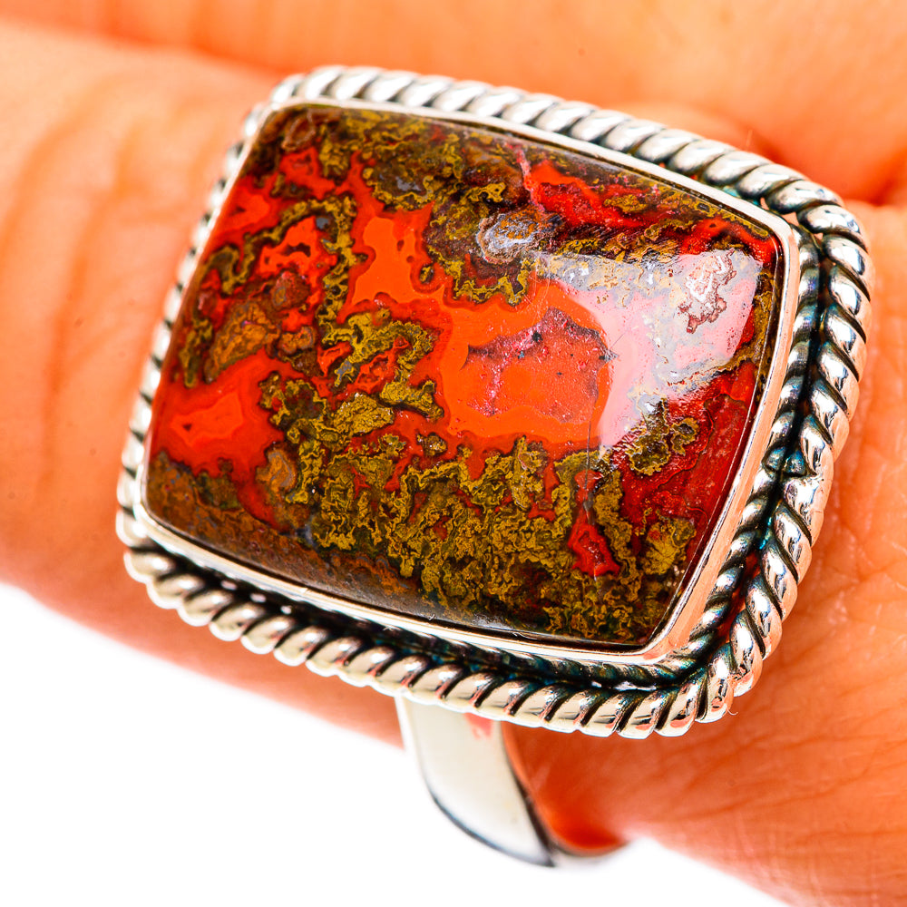 Moroccan Agate Rings handcrafted by Ana Silver Co - RING109430