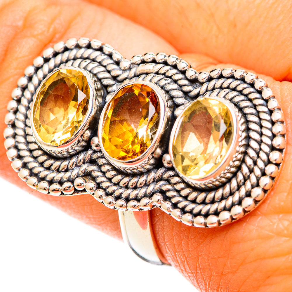 Citrine Rings handcrafted by Ana Silver Co - RING109431
