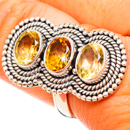 Citrine Rings handcrafted by Ana Silver Co - RING109431