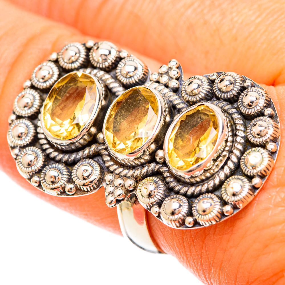 Citrine Rings handcrafted by Ana Silver Co - RING109432