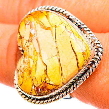 Brecciated Mookaite Rings handcrafted by Ana Silver Co - RING109433