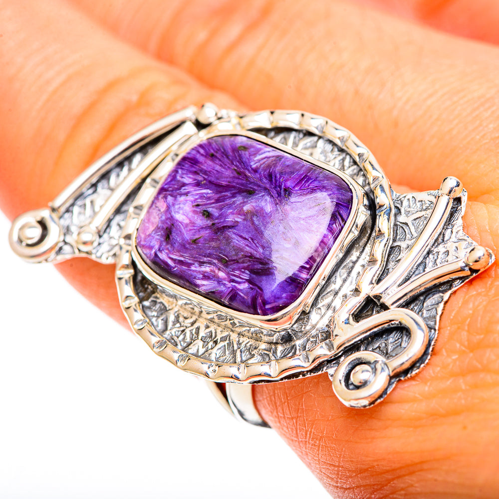 Charoite Rings handcrafted by Ana Silver Co - RING109439