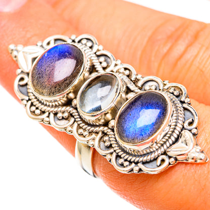 Labradorite Rings handcrafted by Ana Silver Co - RING109452