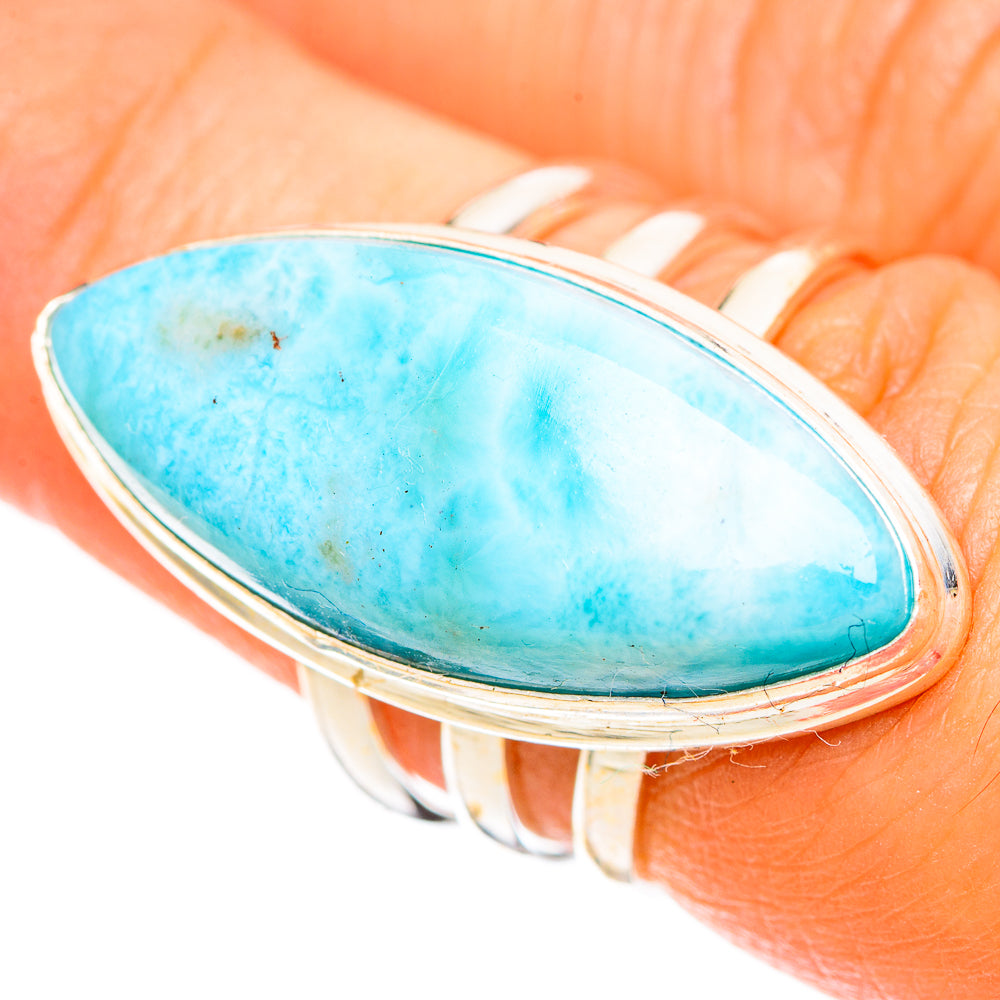 Larimar Rings handcrafted by Ana Silver Co - RING109453