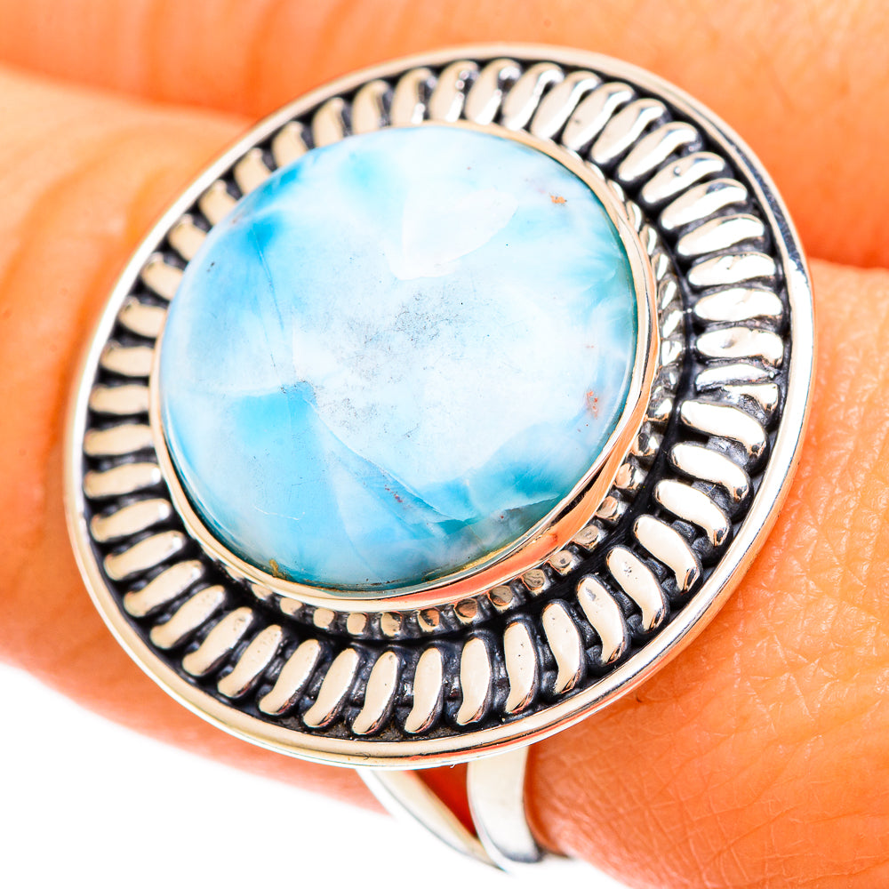 Larimar Rings handcrafted by Ana Silver Co - RING109455