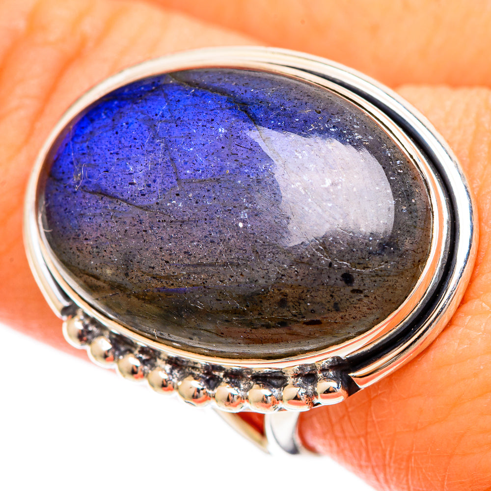 Labradorite Rings handcrafted by Ana Silver Co - RING109456