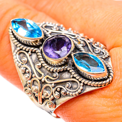 Violet Spinel Rings handcrafted by Ana Silver Co - RING109460