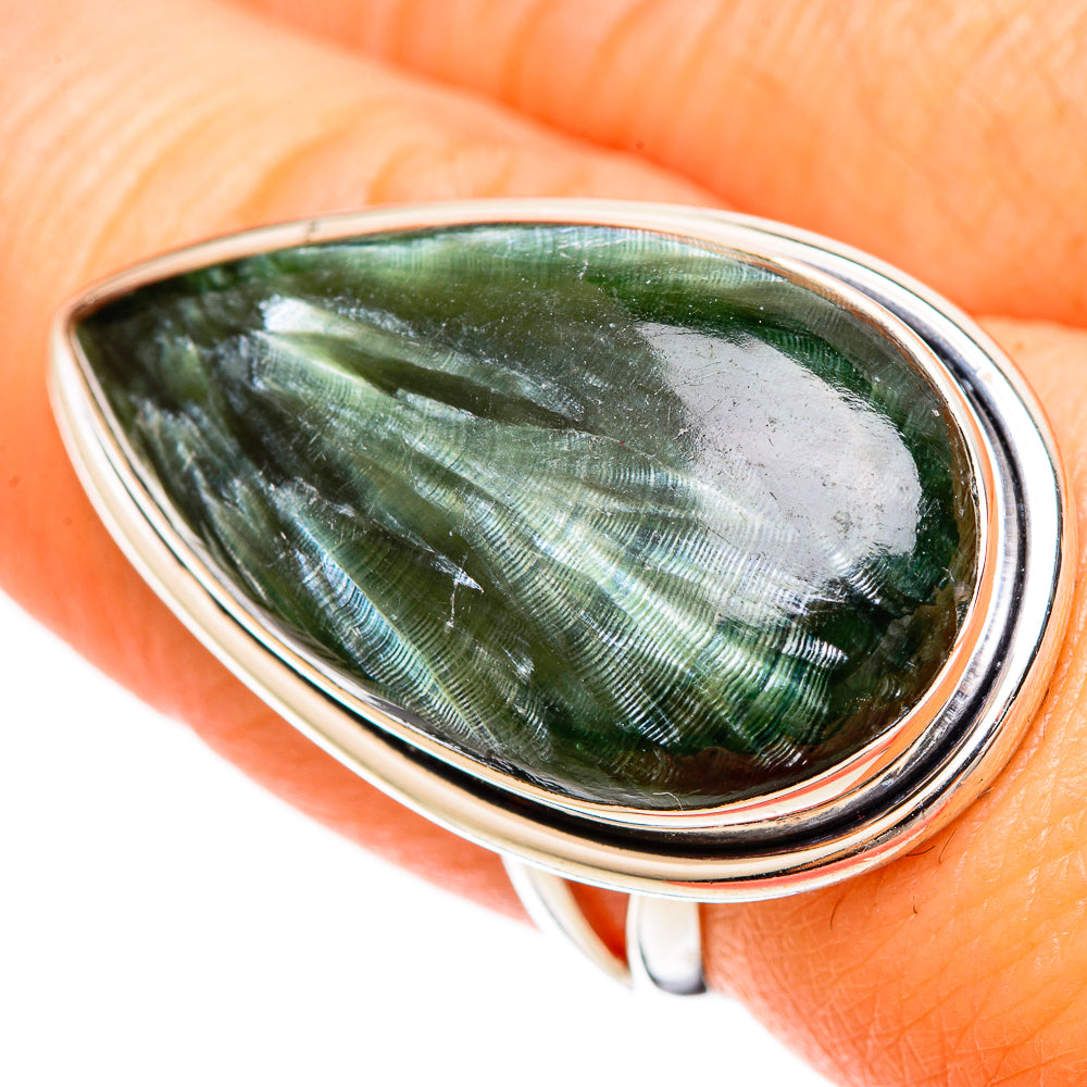Seraphinite Rings handcrafted by Ana Silver Co - RING109463