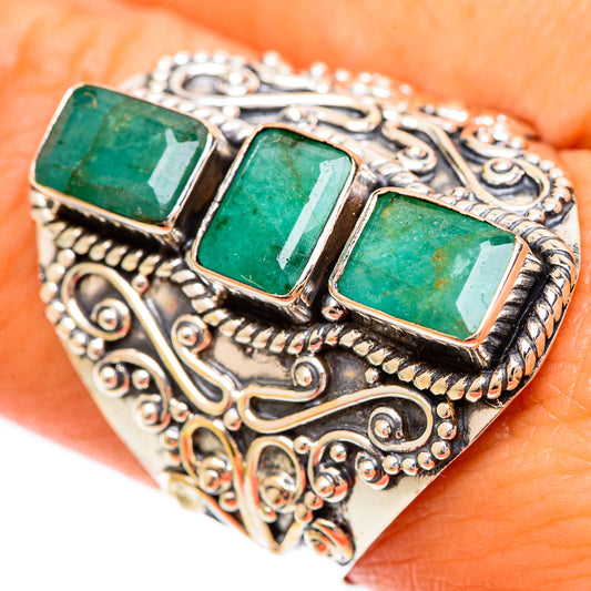 Emerald Rings handcrafted by Ana Silver Co - RING109467