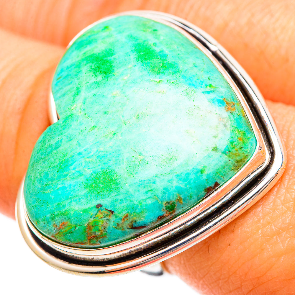 Chrysocolla Rings handcrafted by Ana Silver Co - RING109468