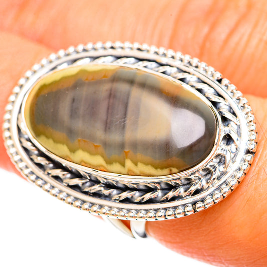 Polychrome Jasper Rings handcrafted by Ana Silver Co - RING109475