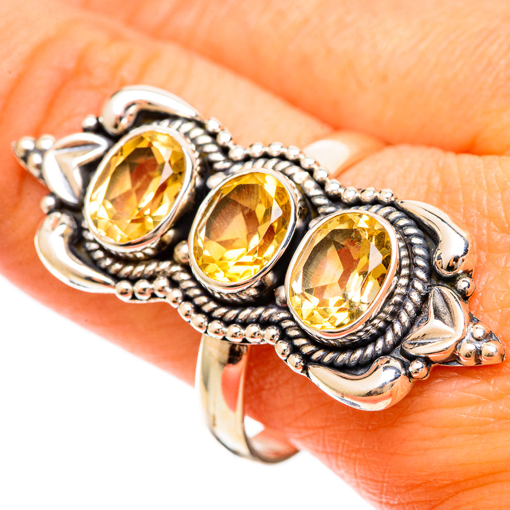 Citrine Rings handcrafted by Ana Silver Co - RING109476