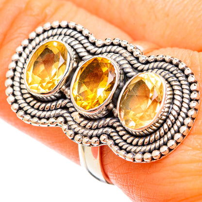 Citrine Rings handcrafted by Ana Silver Co - RING109478