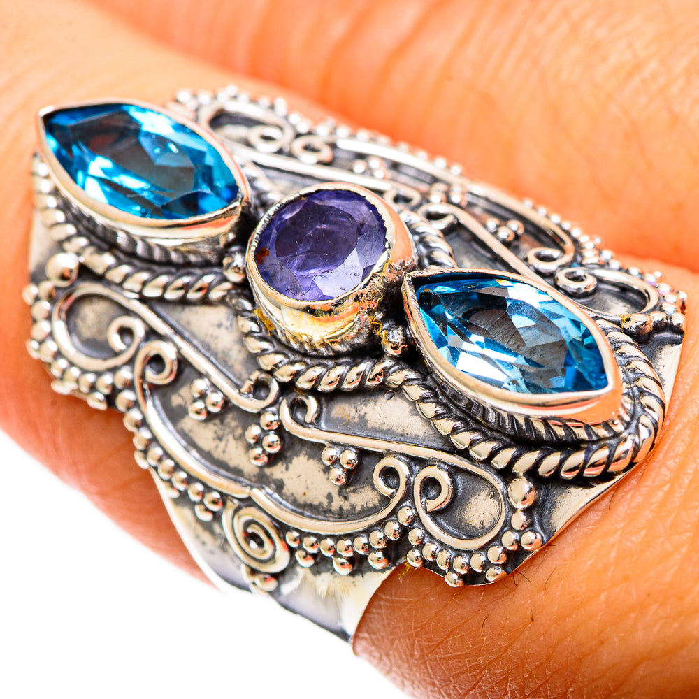 Violet Spinel Rings handcrafted by Ana Silver Co - RING109501