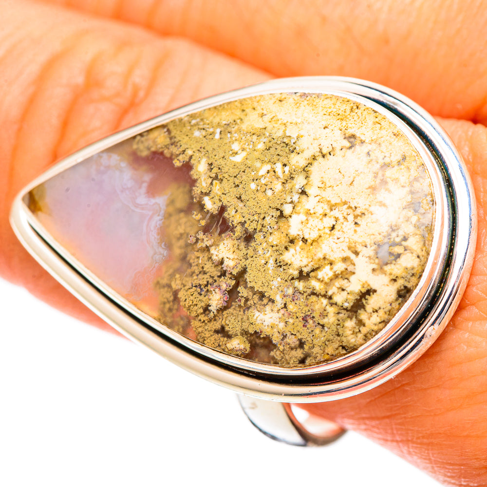 Plume Agate Rings handcrafted by Ana Silver Co - RING109509