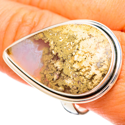 Plume Agate Rings handcrafted by Ana Silver Co - RING109509