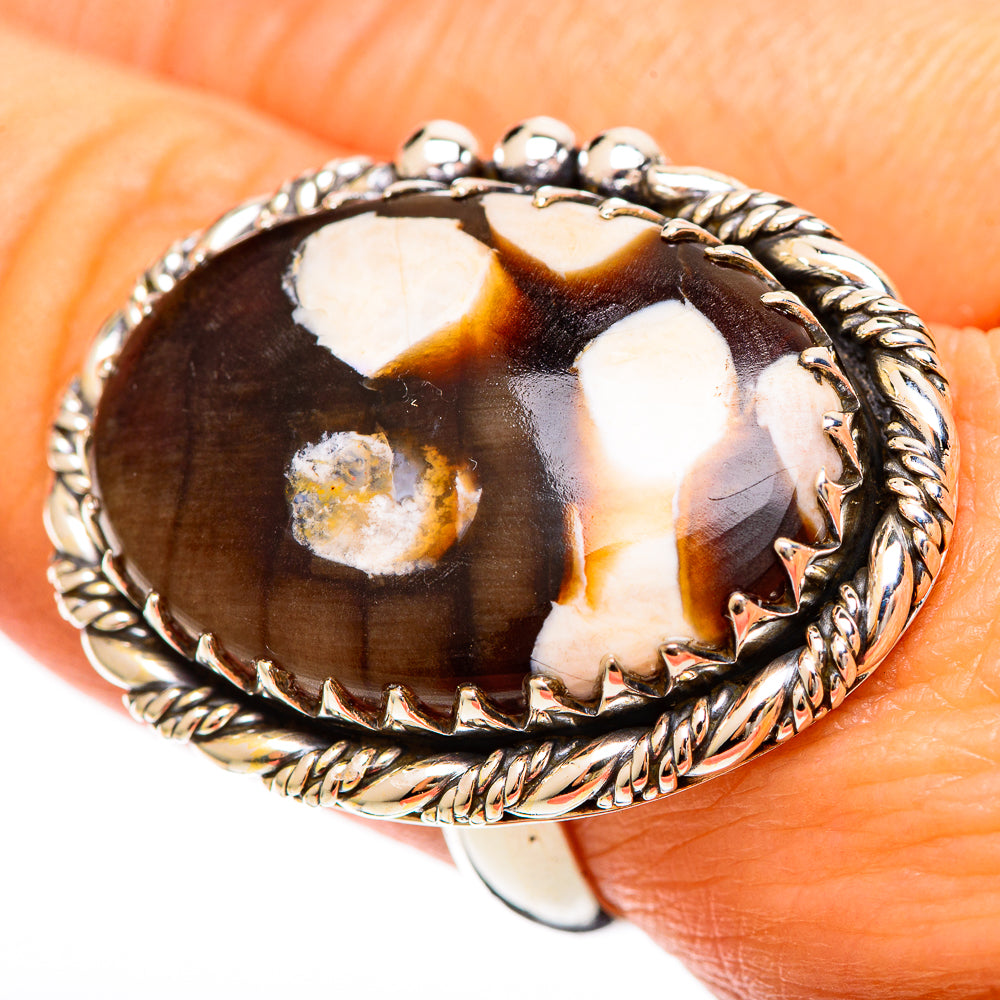 Peanut Wood Jasper Rings handcrafted by Ana Silver Co - RING109510