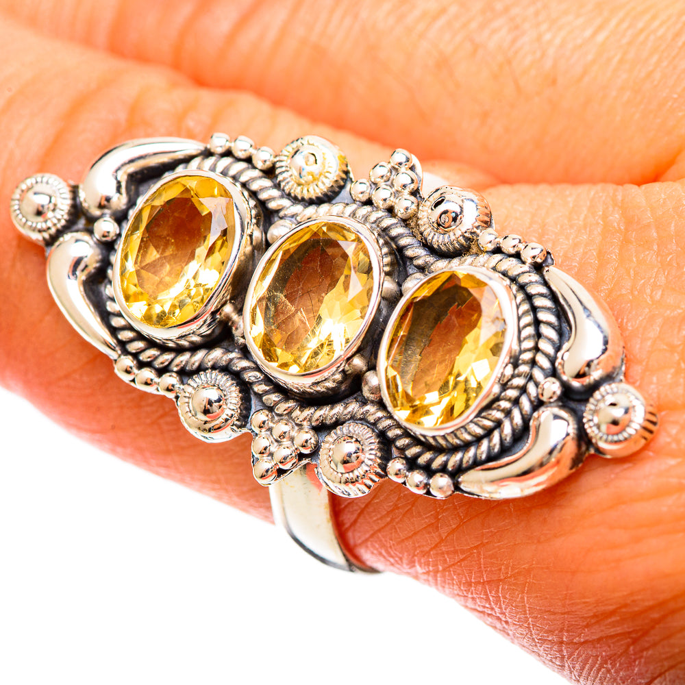 Citrine Rings handcrafted by Ana Silver Co - RING109513
