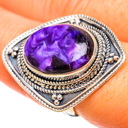 Charoite Rings handcrafted by Ana Silver Co - RING109523