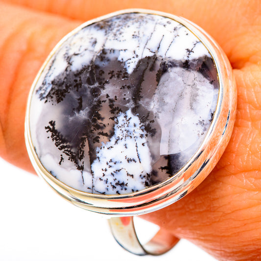 Dendritic Opal Rings handcrafted by Ana Silver Co - RING109529