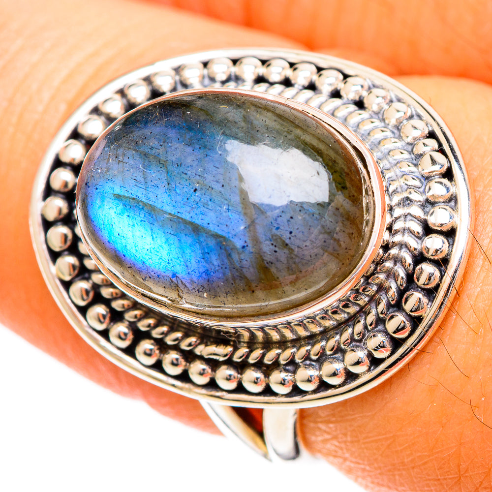 Labradorite Rings handcrafted by Ana Silver Co - RING109535
