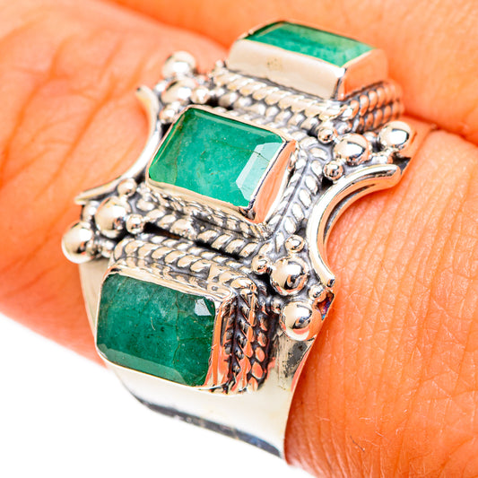 Emerald Rings handcrafted by Ana Silver Co - RING109540
