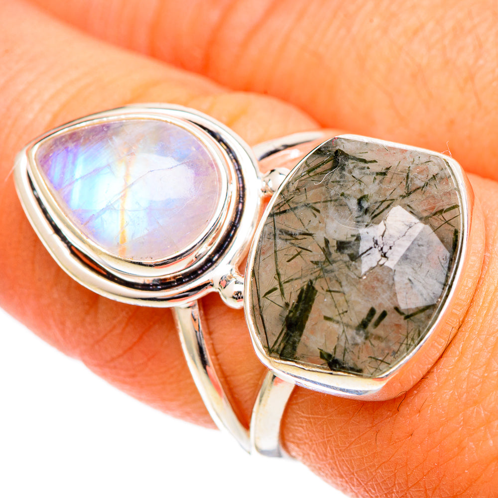 Tourmalinated Quartz Rings handcrafted by Ana Silver Co - RING109553