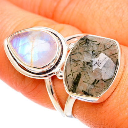 Tourmalinated Quartz Rings handcrafted by Ana Silver Co - RING109553