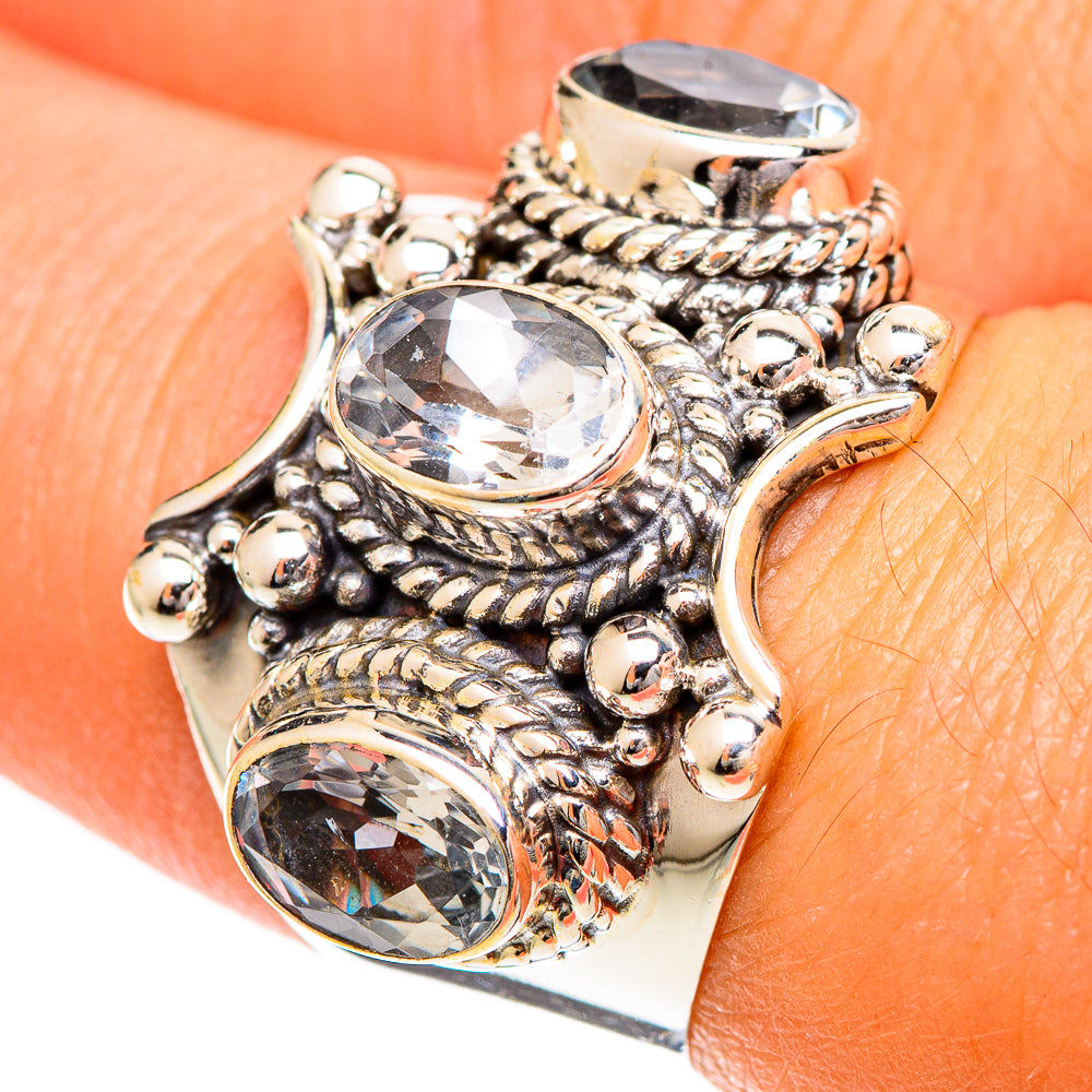 White Quartz Rings handcrafted by Ana Silver Co - RING109558