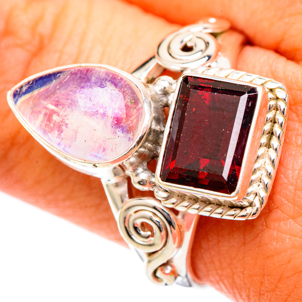 Garnet Rings handcrafted by Ana Silver Co - RING109563