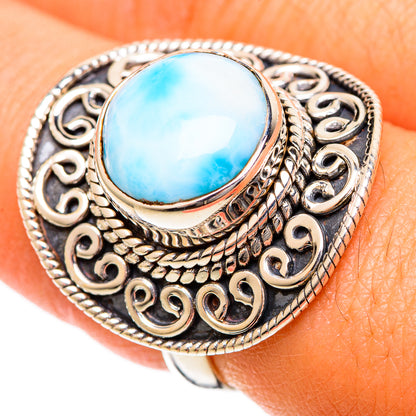 Larimar Rings handcrafted by Ana Silver Co - RING109566