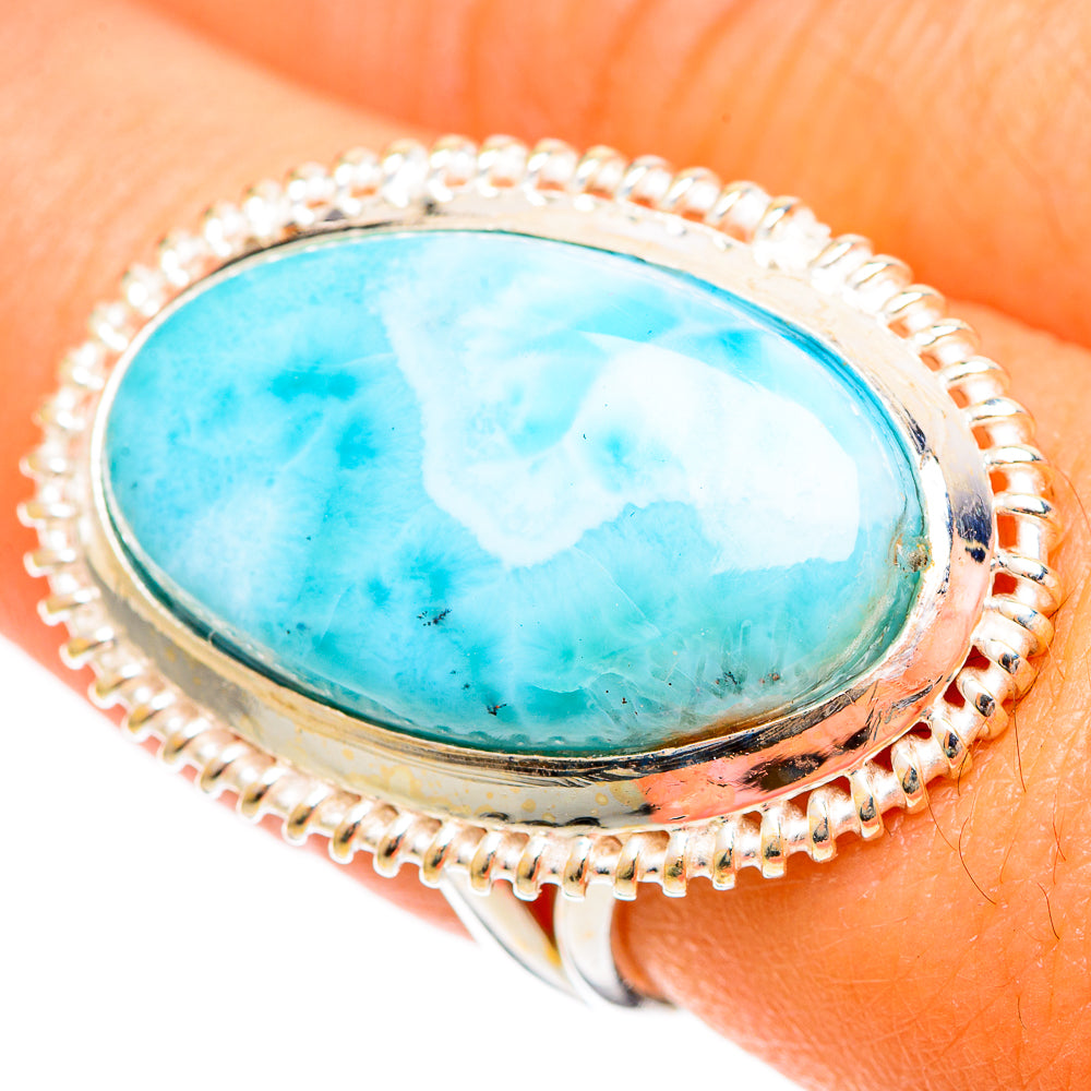 Larimar Rings handcrafted by Ana Silver Co - RING109568