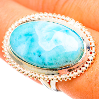 Larimar Rings handcrafted by Ana Silver Co - RING109568