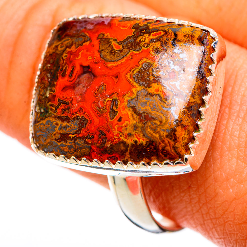 Moroccan Agate Rings handcrafted by Ana Silver Co - RING109574