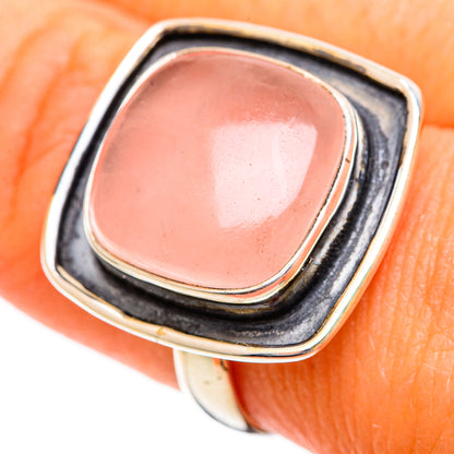 Rose Quartz Rings handcrafted by Ana Silver Co - RING109578