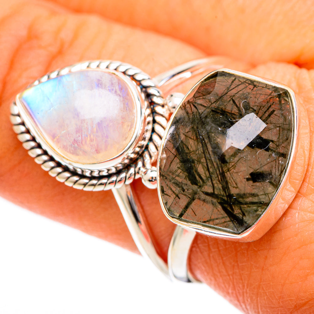 Tourmalinated Quartz Rings handcrafted by Ana Silver Co - RING109582
