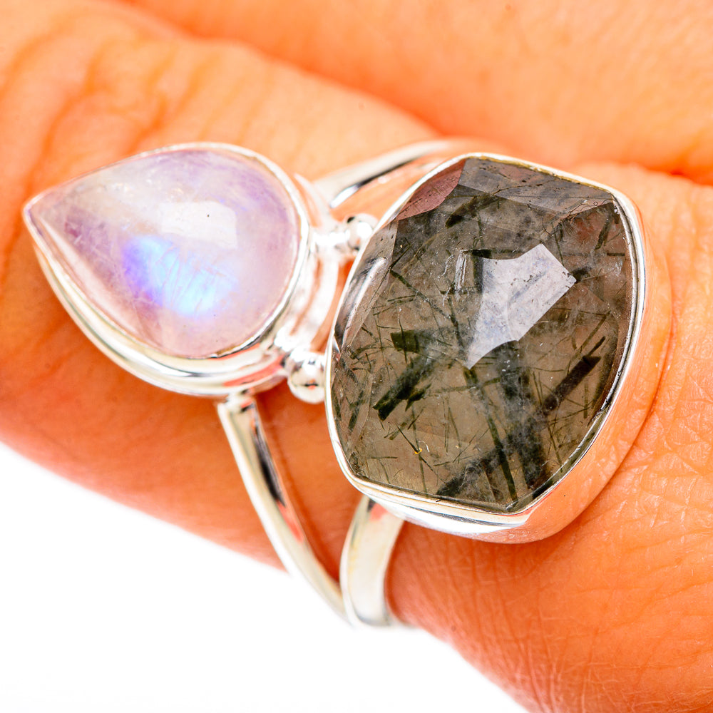 Tourmalinated Quartz Rings handcrafted by Ana Silver Co - RING109583