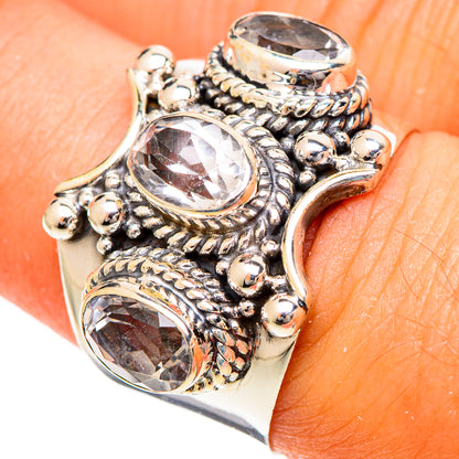 White Quartz Rings handcrafted by Ana Silver Co - RING109587