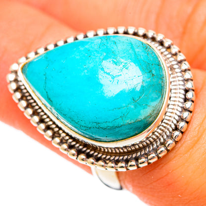 Peruvian Amazonite Rings handcrafted by Ana Silver Co - RING109596