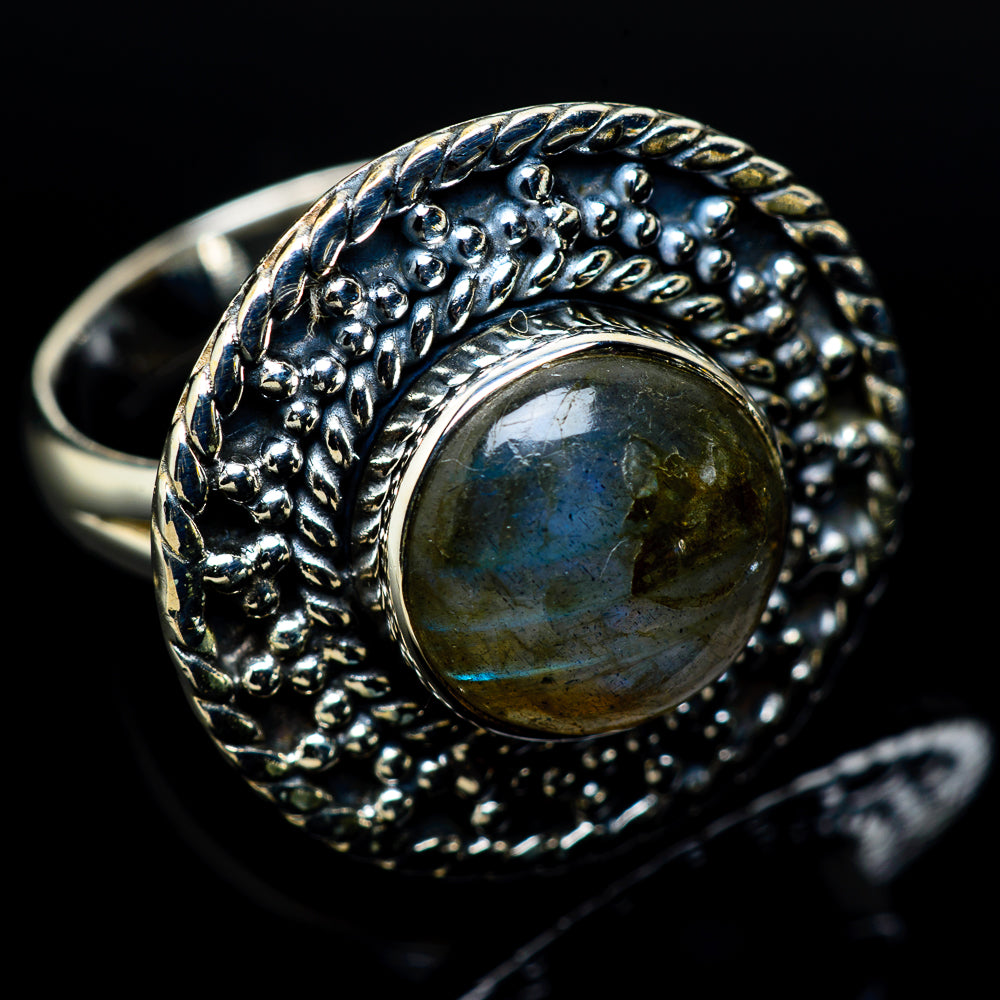 Labradorite Rings handcrafted by Ana Silver Co - RING10960